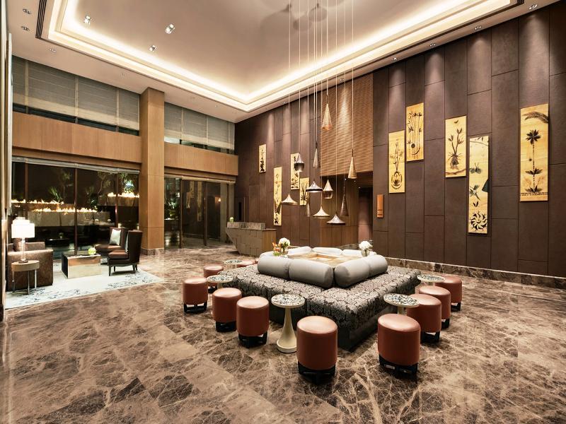 The Leela Ambience Convention Hotel Delhi Nova Deli Exterior foto Lobby